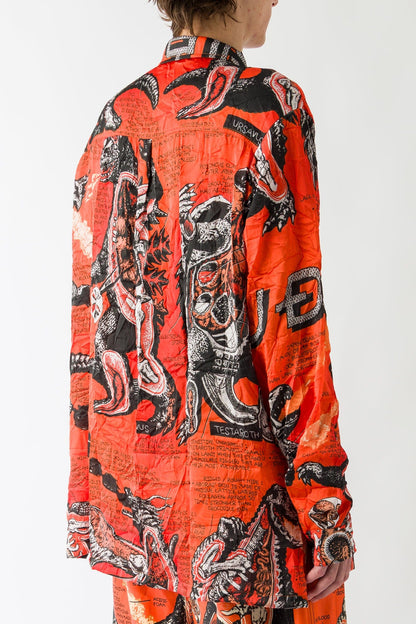 Lu'u Dan Misfit Long Sleeve in Kumquat back