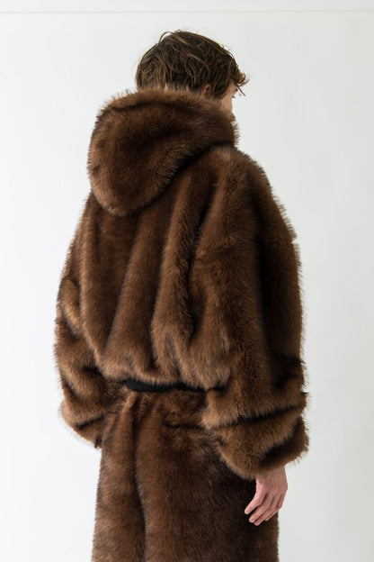 Lu'u Dan Yeti Outlaw Jacket in Racoon back