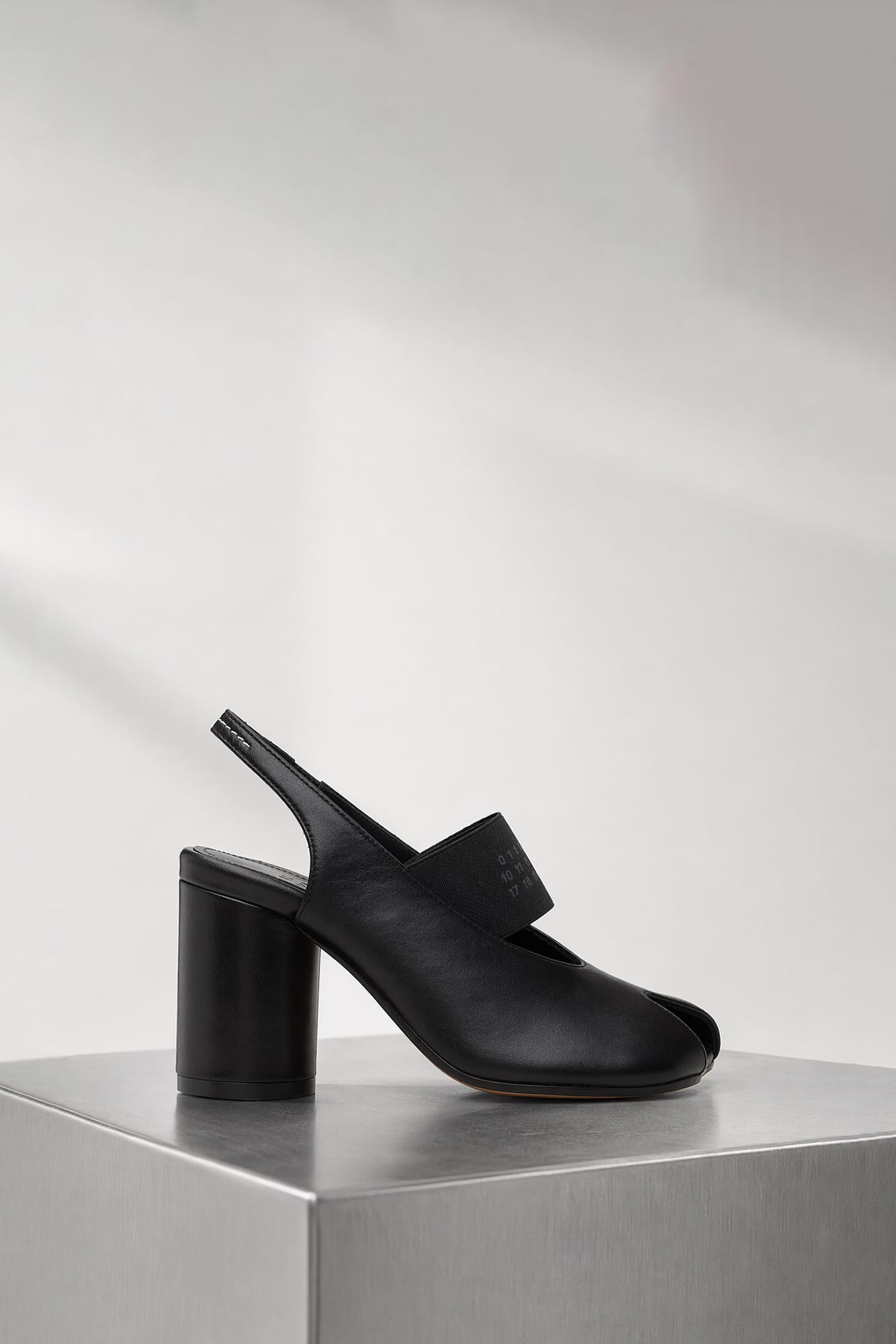 MM6 Heeled Sandals in Black