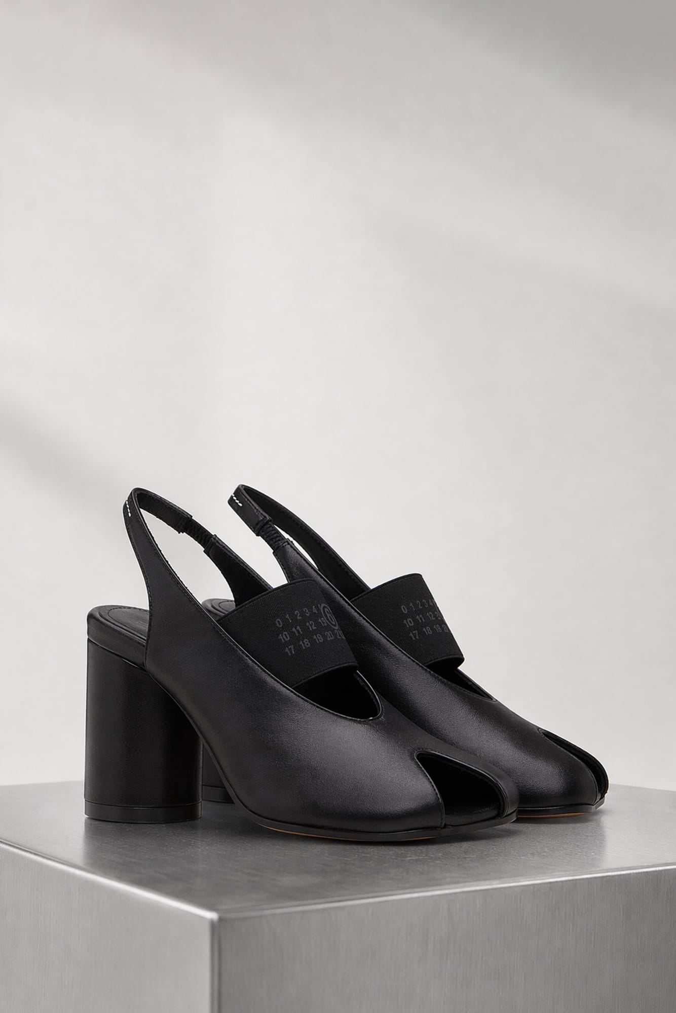 MM6 Heeled Sandals in Black