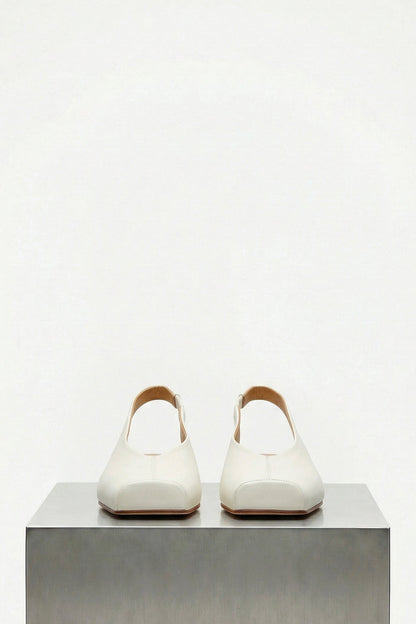 MM6 Slippers in White front