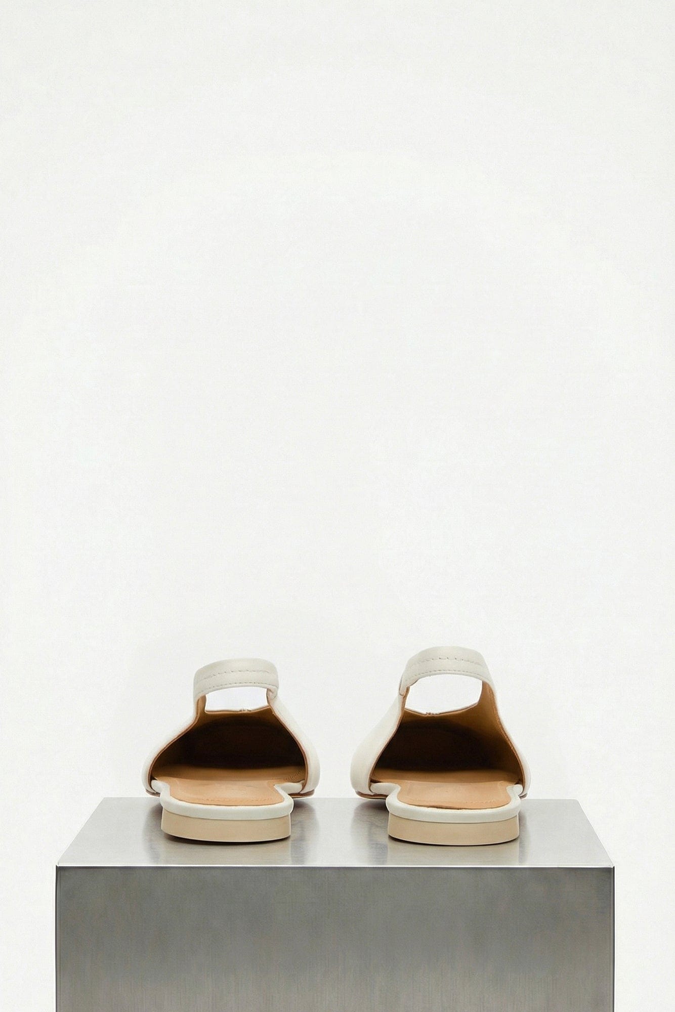 MM6 Slippers in White back