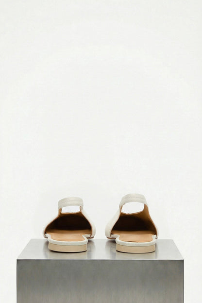 MM6 Slippers in White back