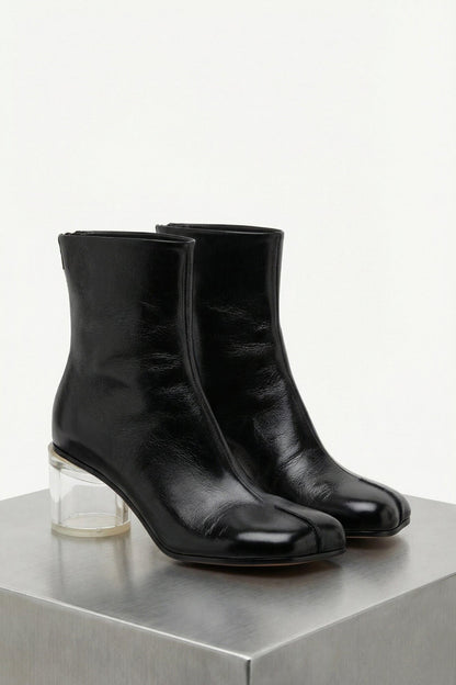MM6 Heeled Boots in Black side