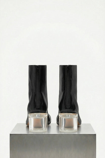 MM6 Heeled Boots in Black back