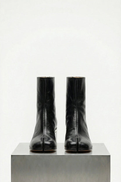 MM6 Heeled Boots in Black front