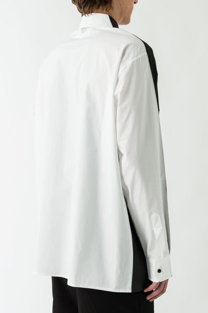 MM6 Long Sleeved Dark Painted Shirt back