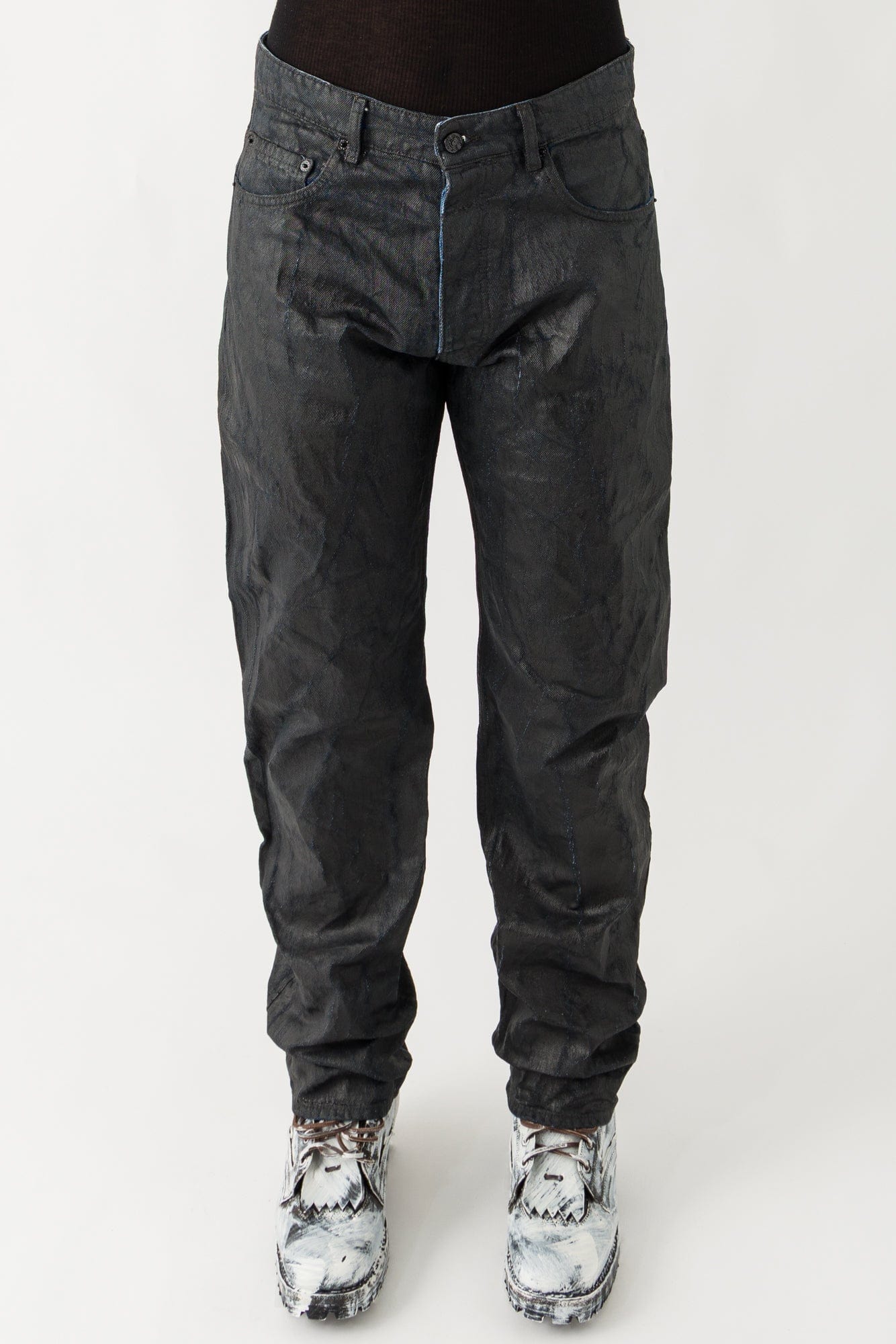 MM6 Painted Denim Trousers