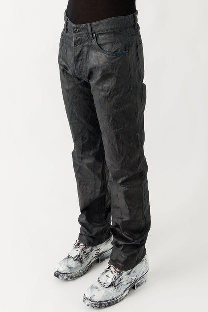 MM6 Painted Denim Trousers side