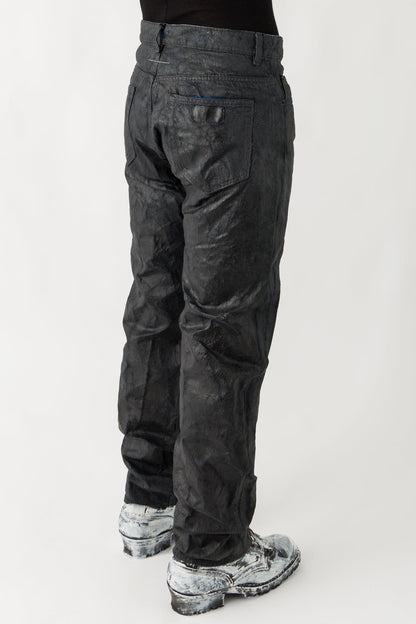 MM6 Painted Denim Trousers back