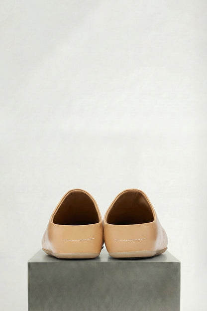 MM6 Slippers in Tan back