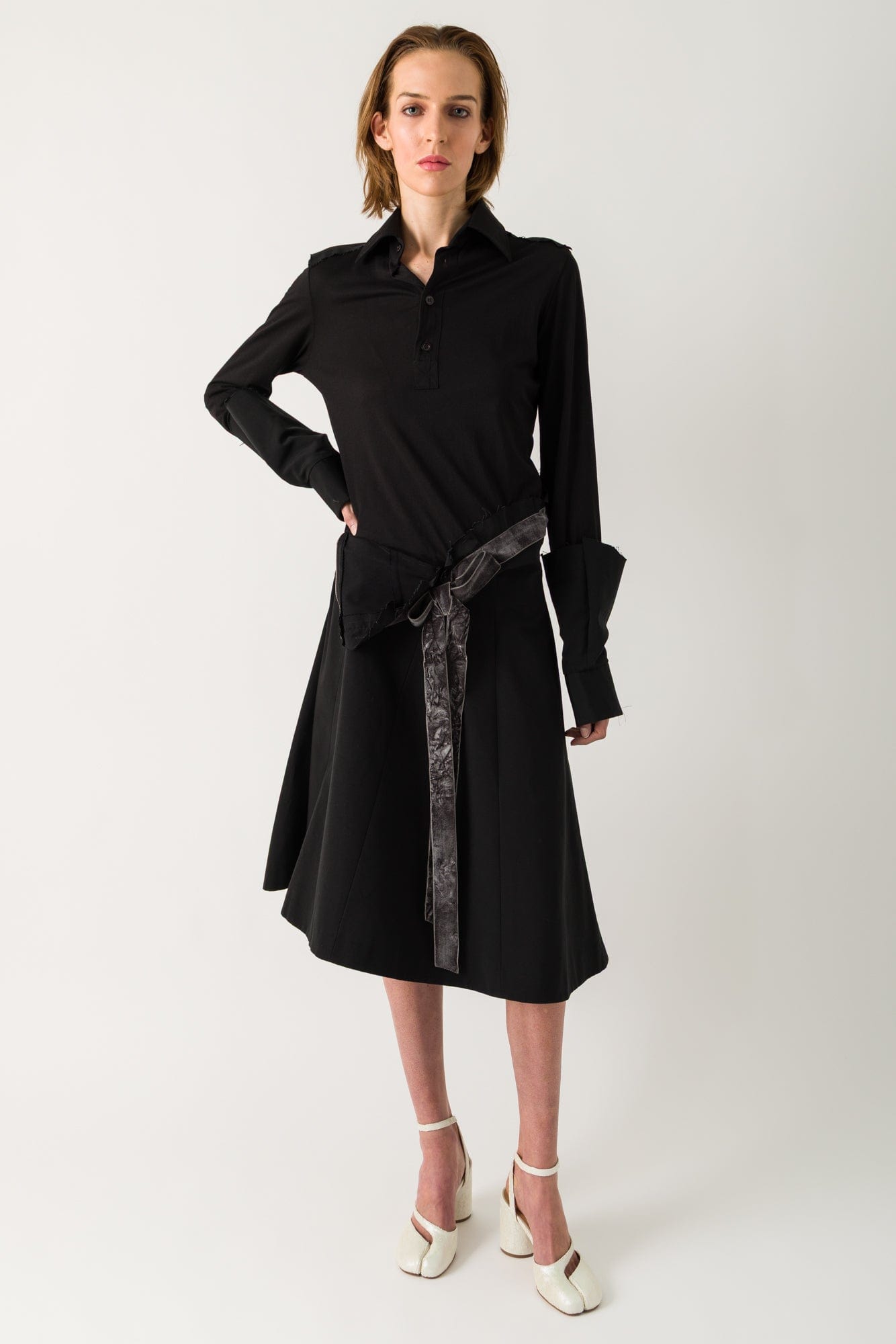 Maison Margiela Collared Midi Dress SS25 – Antidote Fashion and Lifestyle Maison Margiela Collared Midi Dress SS25 – Antidote Fashion and Lifestyle