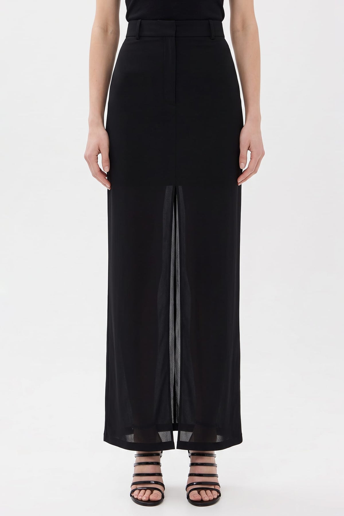 Maison Margiela Fusion Jersey Waistband Maxi Skirt Pant