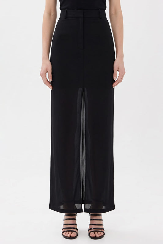 Maison Margiela Fusion Jersey Waistband Maxi Skirt Pant