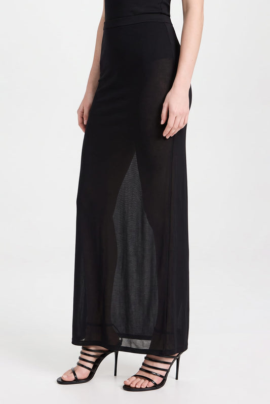 Maison Margiela Fusion Jersey Waistband Maxi Skirt Pant side