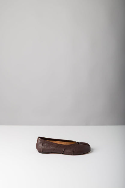 Maison Margiela Tabi Ballerina New in Burgundy