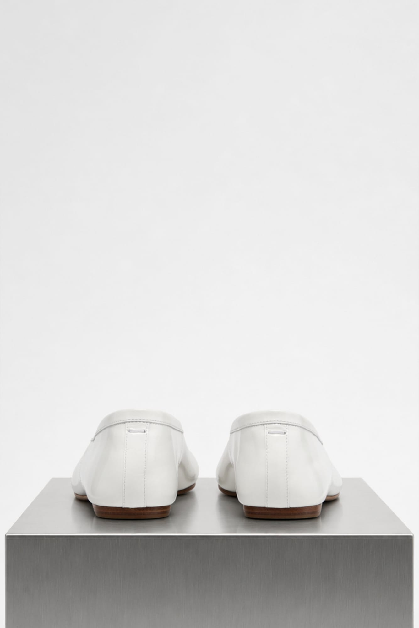 Maison Margiela Tabi Ballerina in White Leather