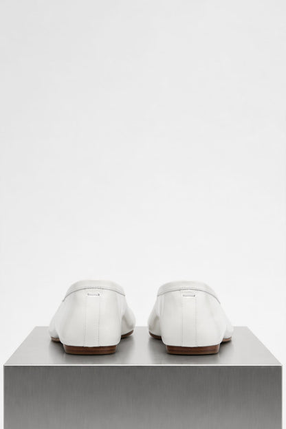 Maison Margiela Tabi Ballerina in White Leather back