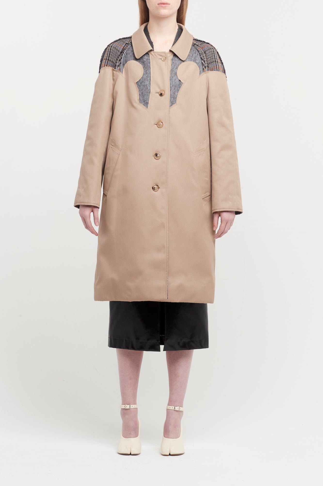 Maison Margiela Single Breasted Trench Coat