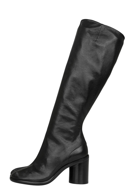Maison Margiela Knee High Tabi Boots in Black H80