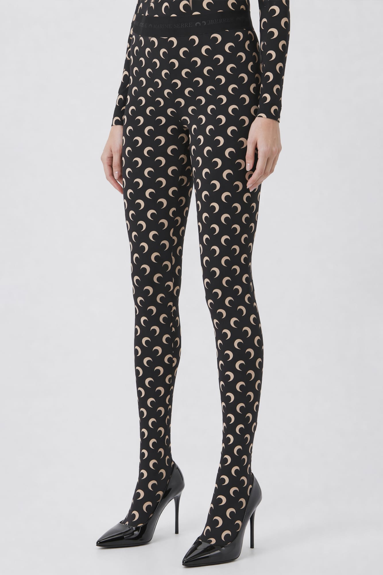 Marine Serre Moon Printed Jersey Legging IT99