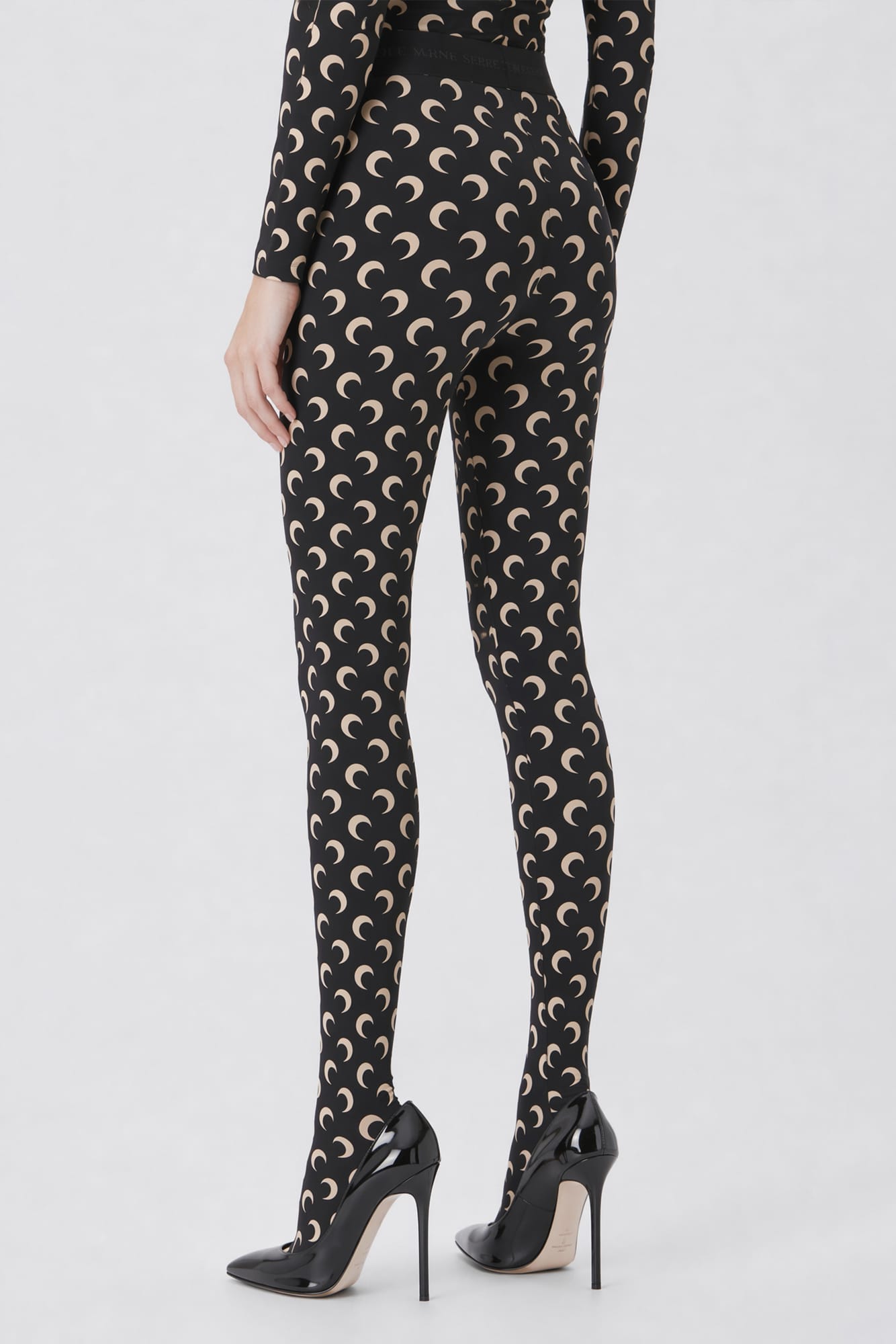 Marine Serre Moon Printed Jersey Legging IT99 back