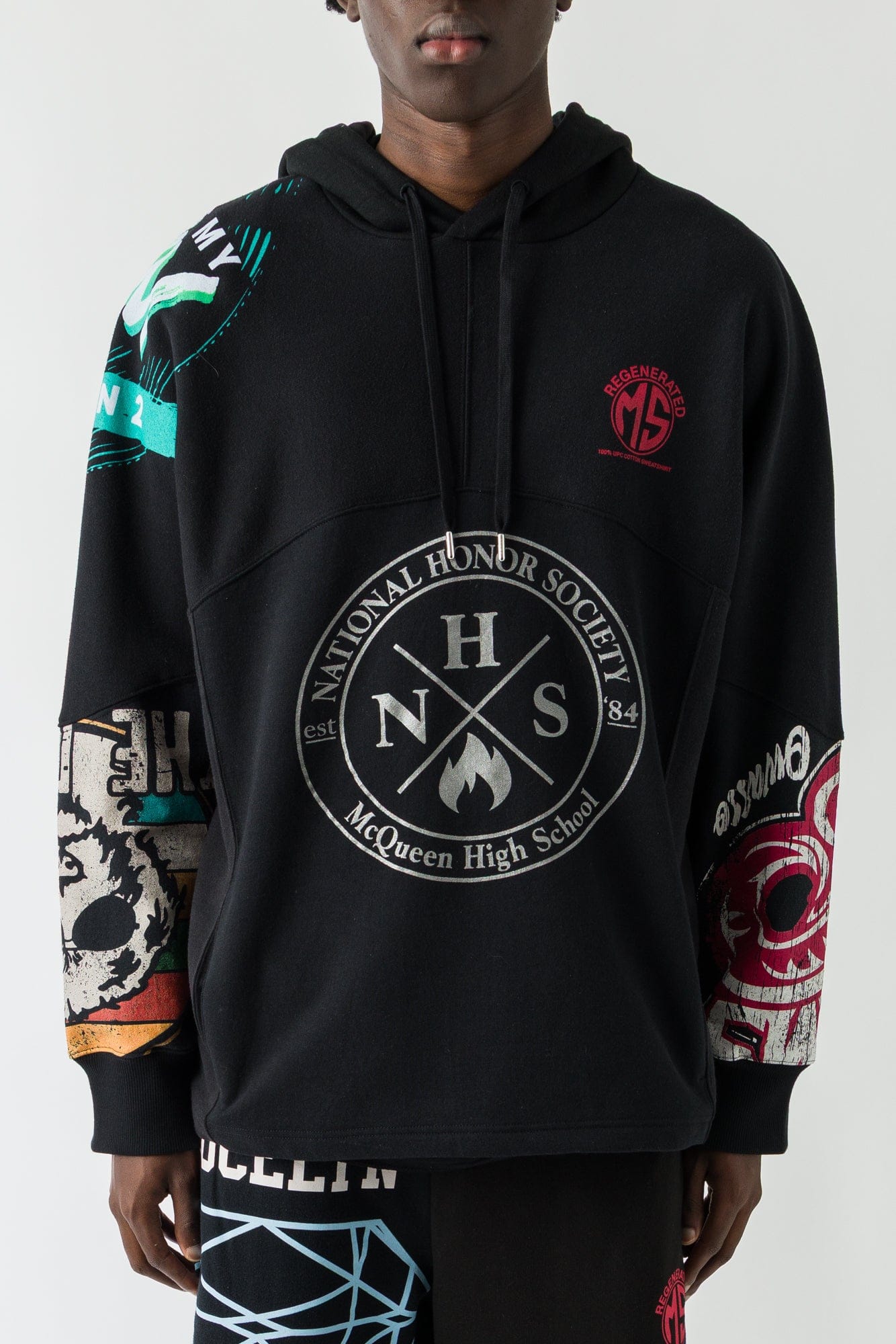 Marine Serre Regenerated Graphic Jersey Hoodie FW25