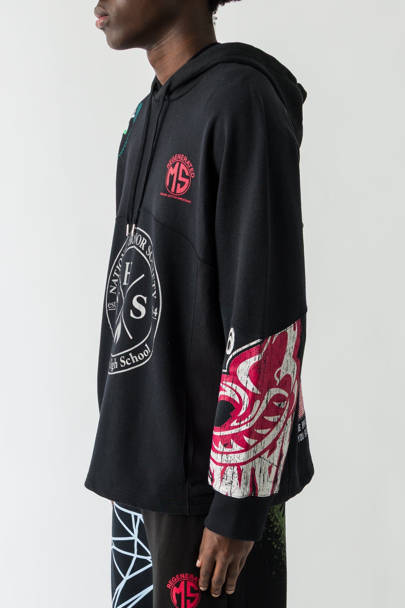 Marine Serre Regenerated Graphic Jersey Hoodie FW25