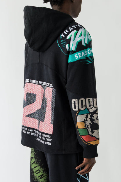 Marine Serre Regenerated Graphic Jersey Hoodie FW25 back