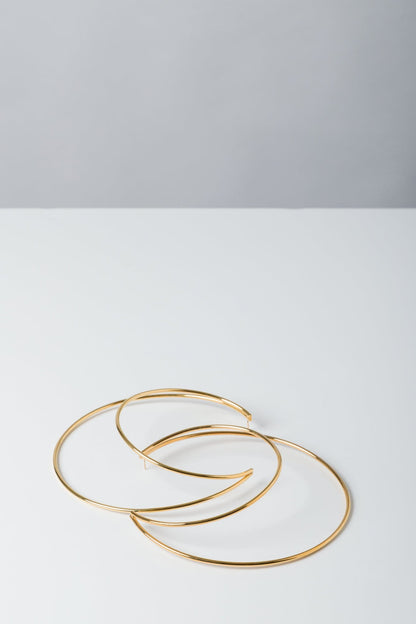 Marine Serre XL Gold Hoops