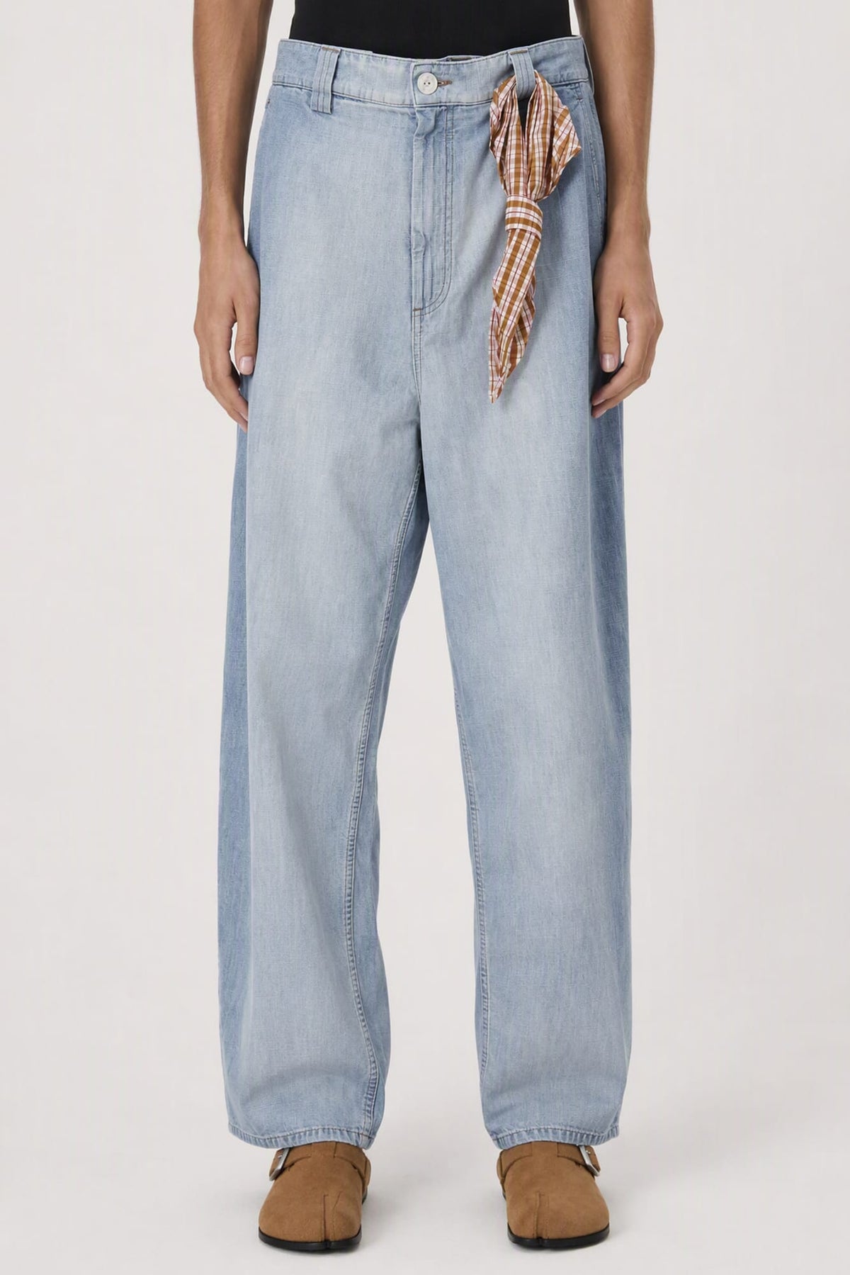 Marni Checked Handkerchief Baggy Jeans SS26