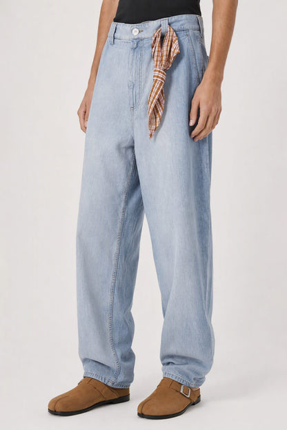 Marni Checked Handkerchief Baggy Jeans SS26 side