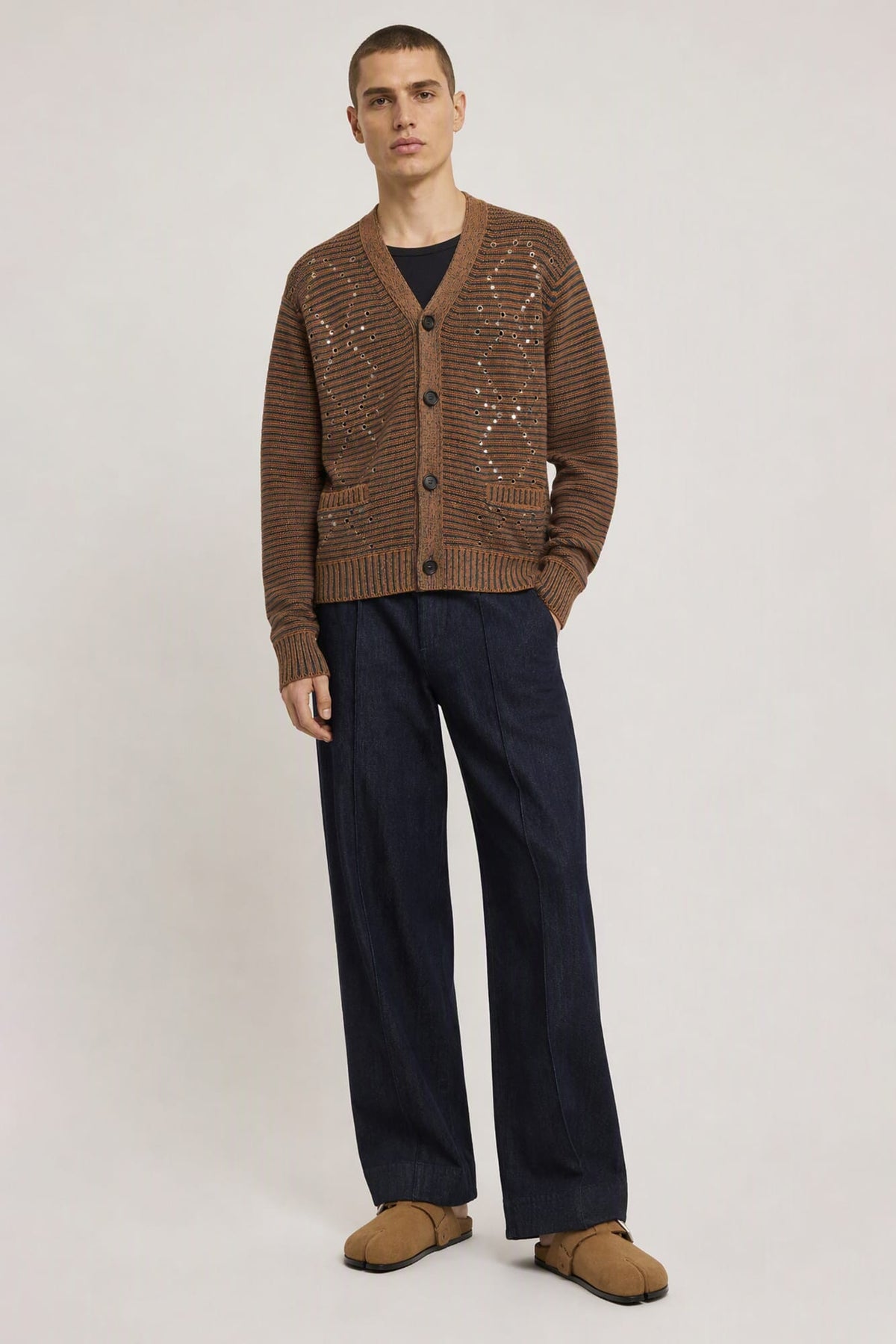 Marni Eyelet Cardigan full look