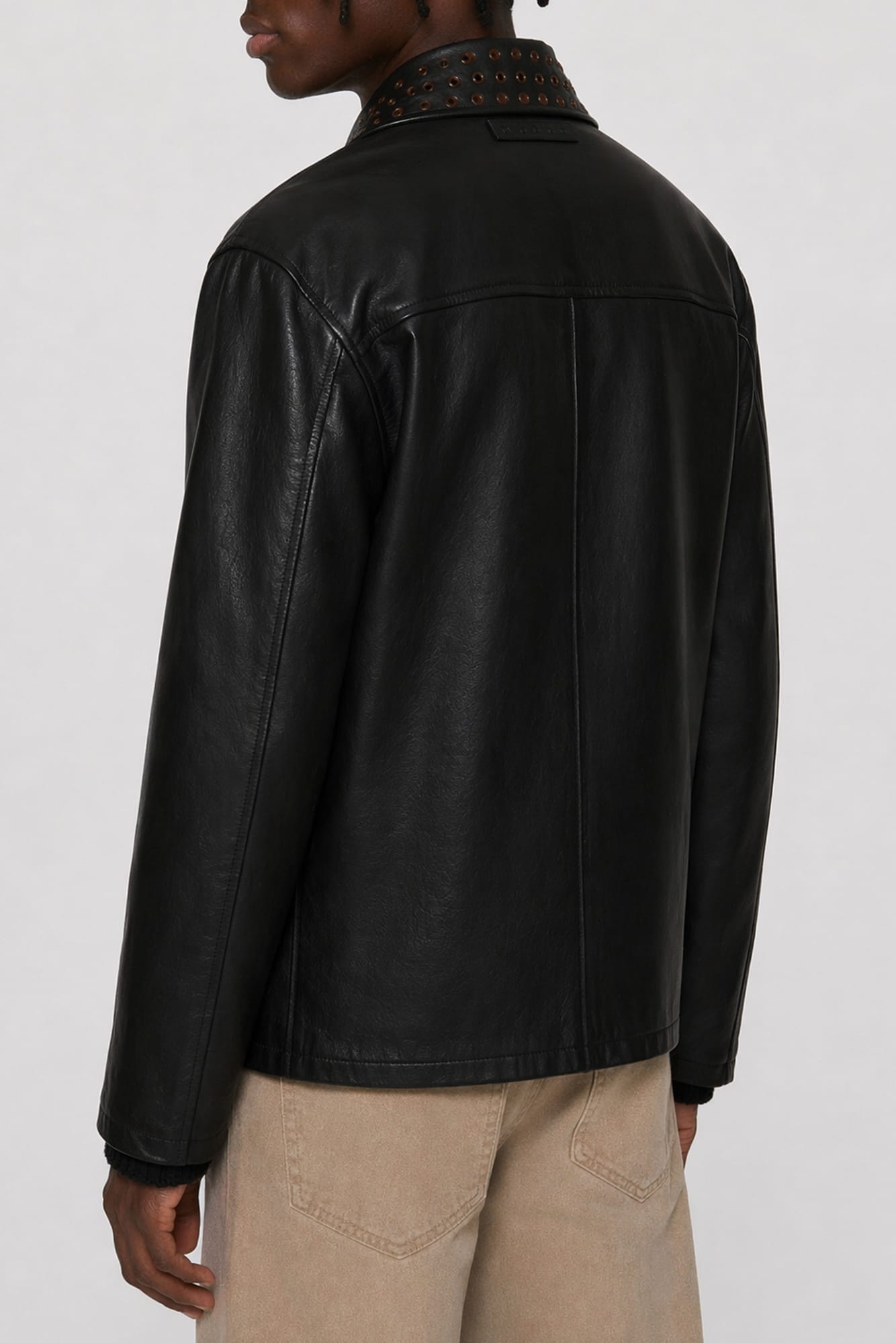 Marni Eyelet Leather Jacket