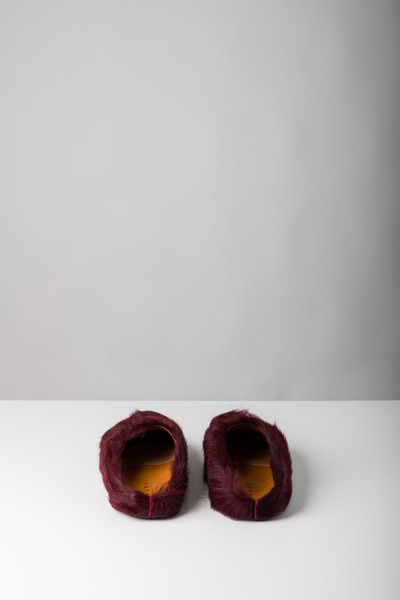 Marni Fussbett Sabot Mules in Oxblood
