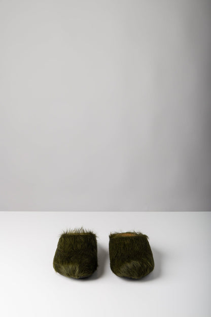 Marni Fussbett Sabot in Green front