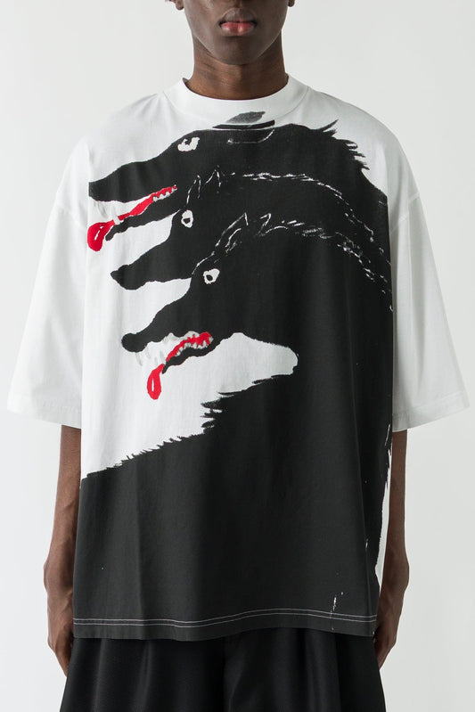 Marni Graphic Animal T shirt in Black