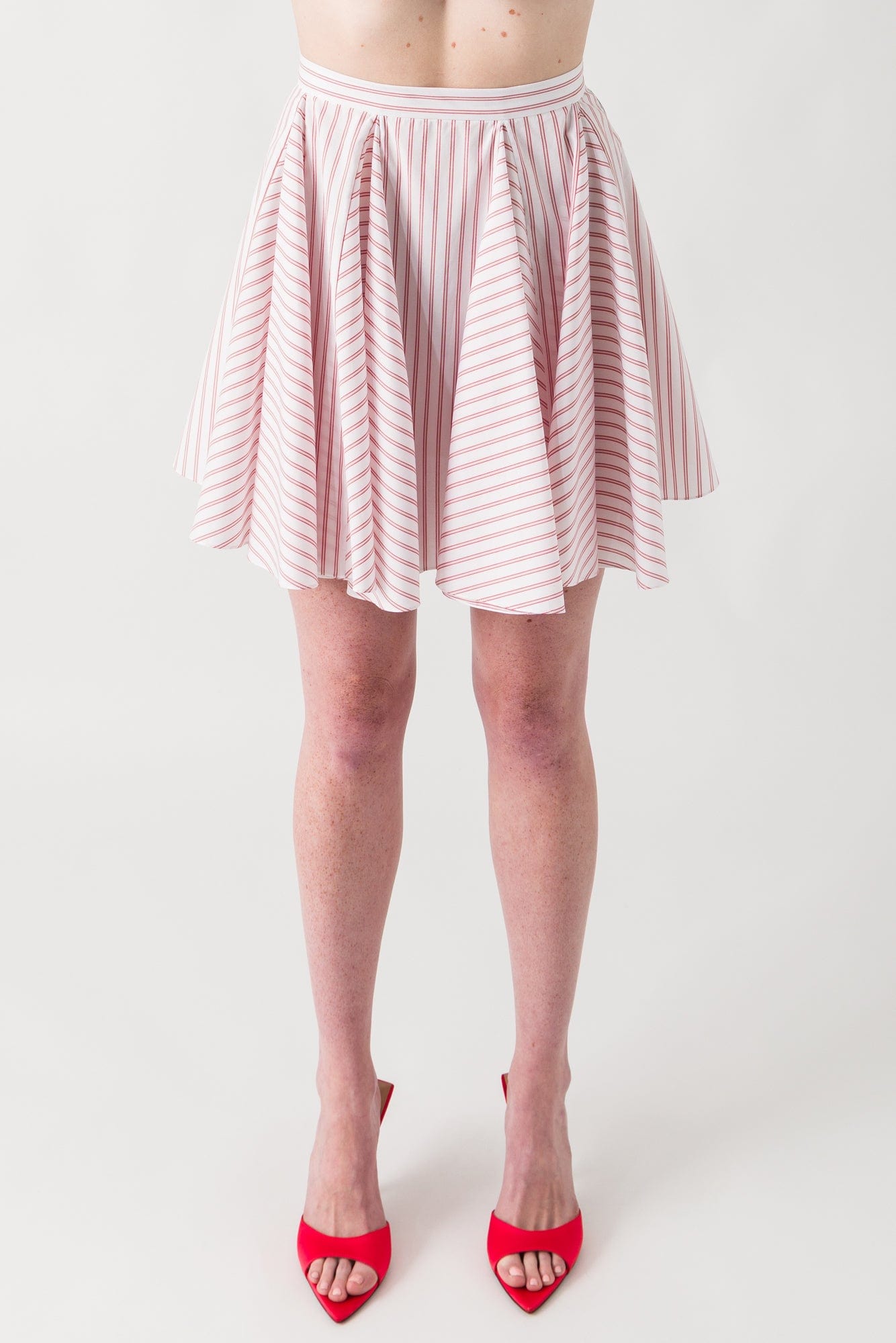 Marni Light Pink Striped Skirt