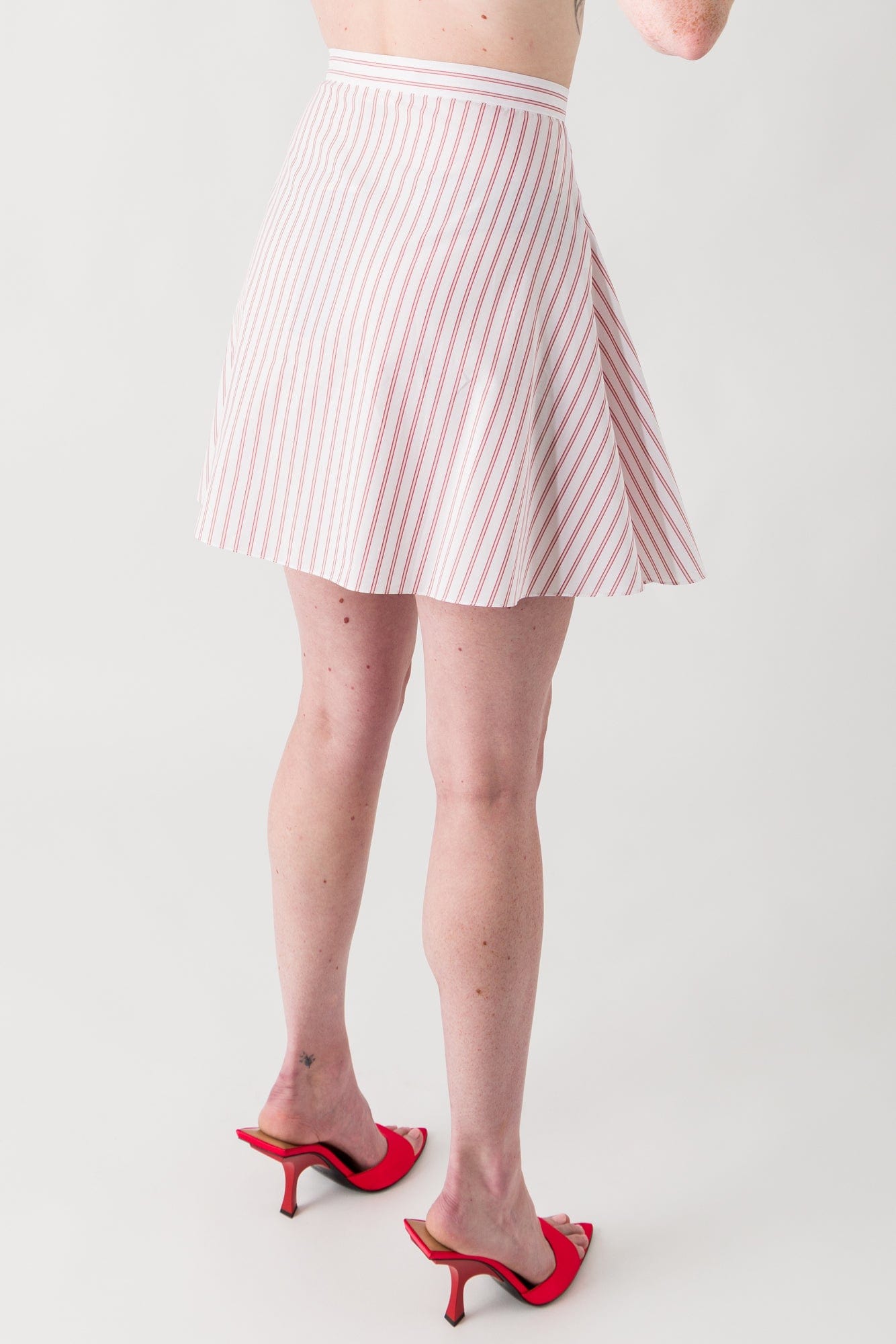 Marni Light Pink Striped Skirt