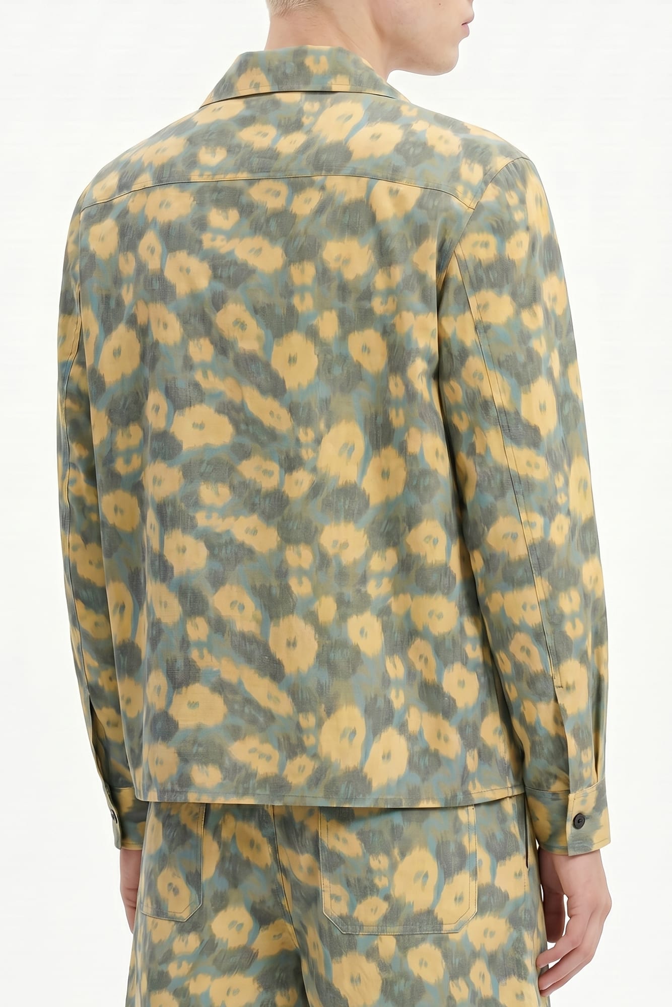Marni Long Sleeve Yellow Floral Pattern Shirt SS26