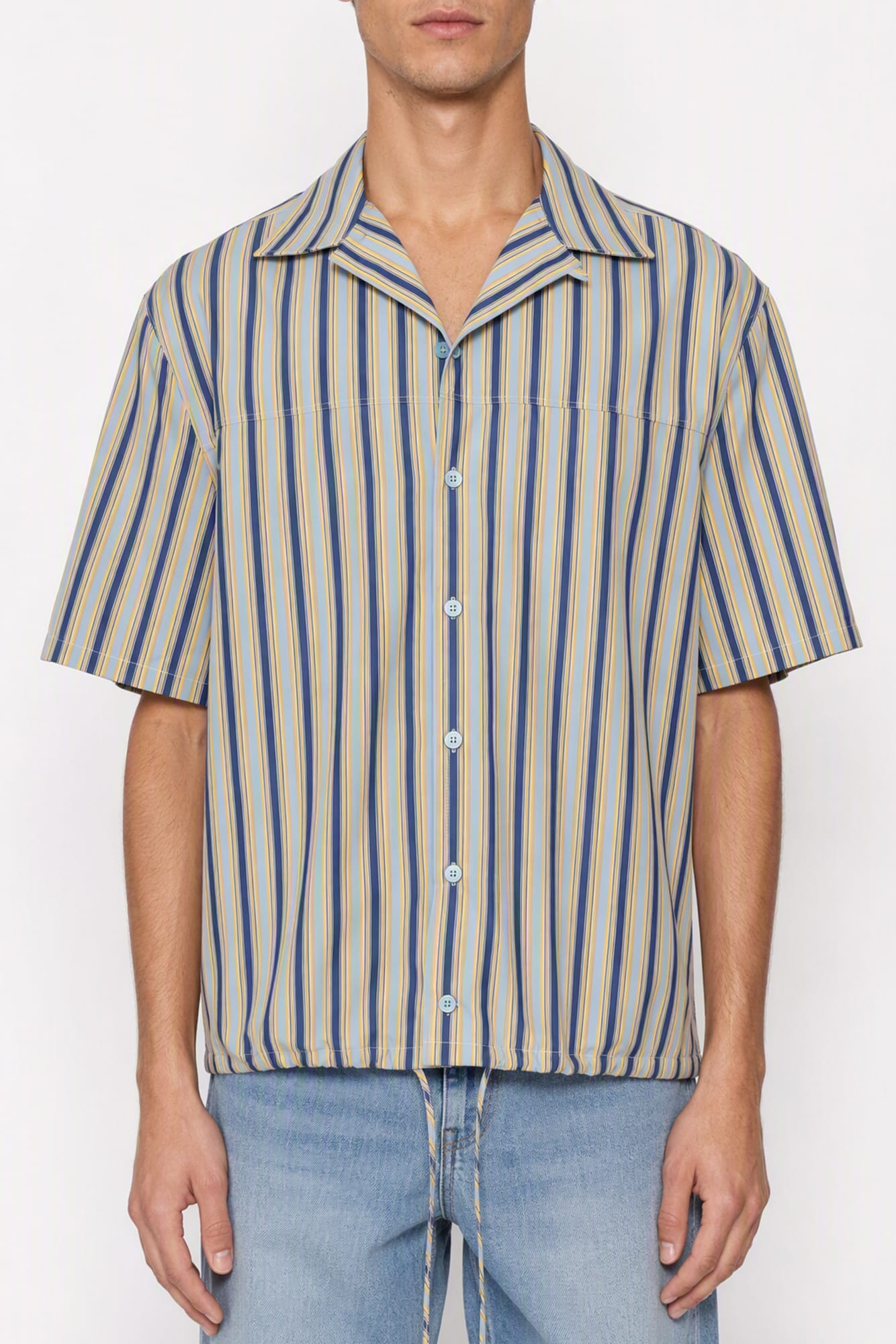 Marni Pin Striped Short Sleeve Button Down SS26