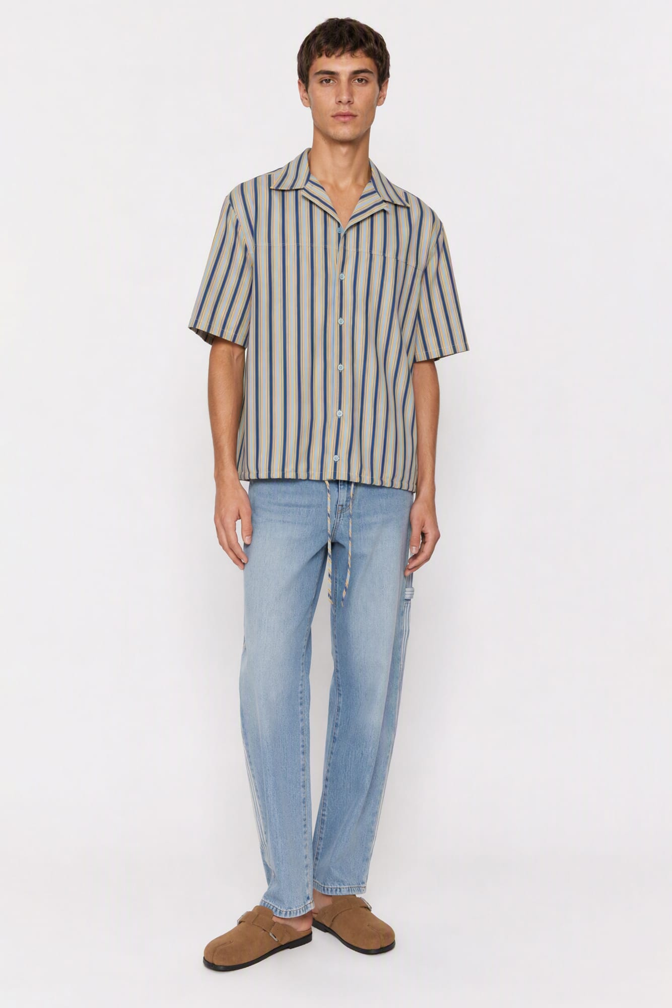 Marni Pin Striped Short Sleeve Button Down SS26