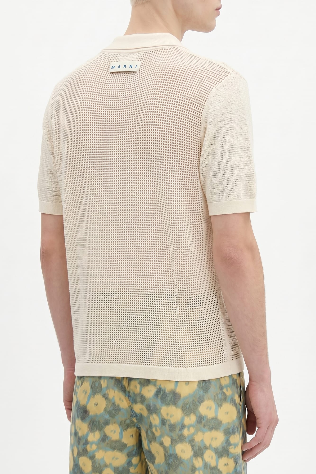 Marni Short Sleeve Floral Motif Cardigan SS26