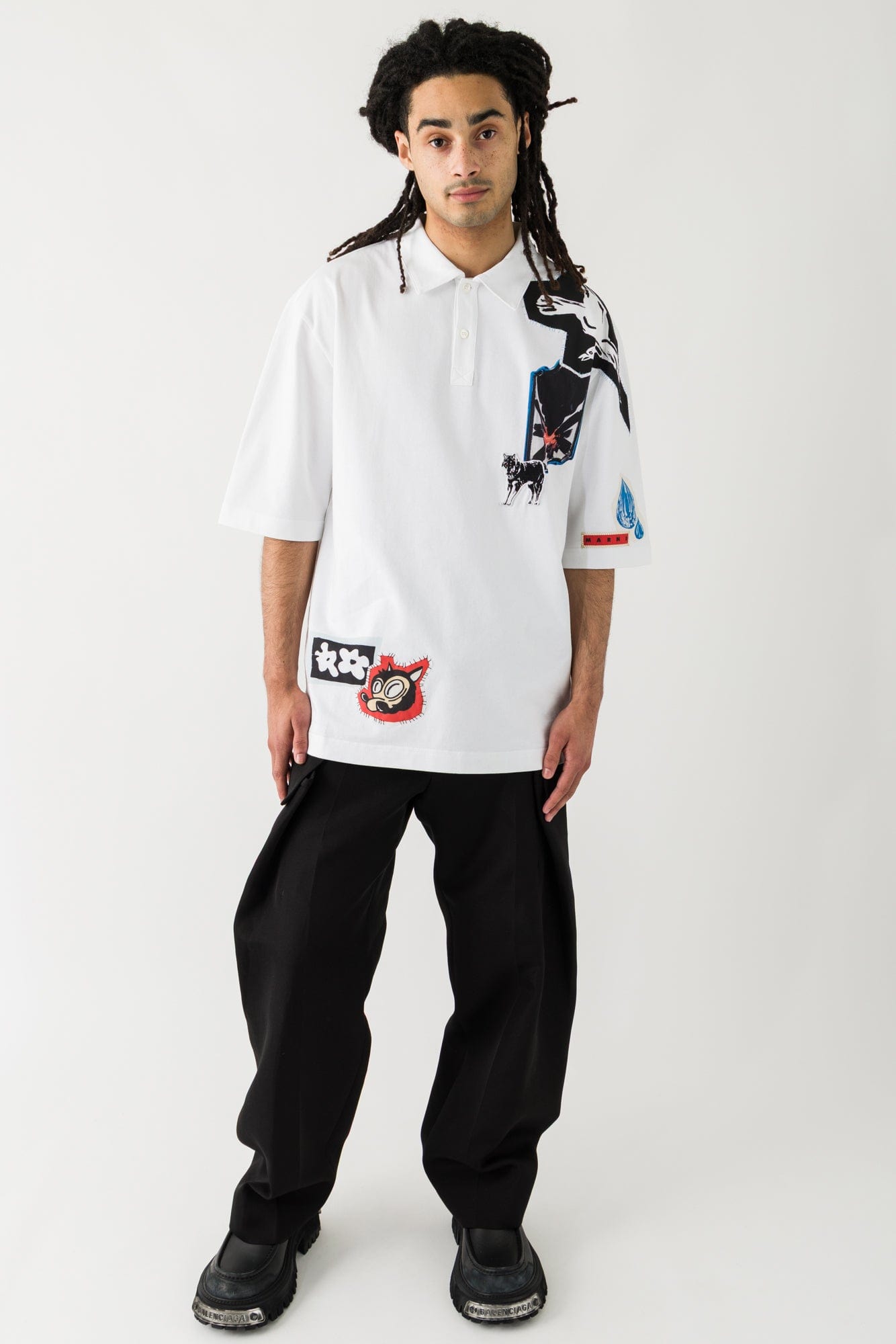 Marni Art Print Polo