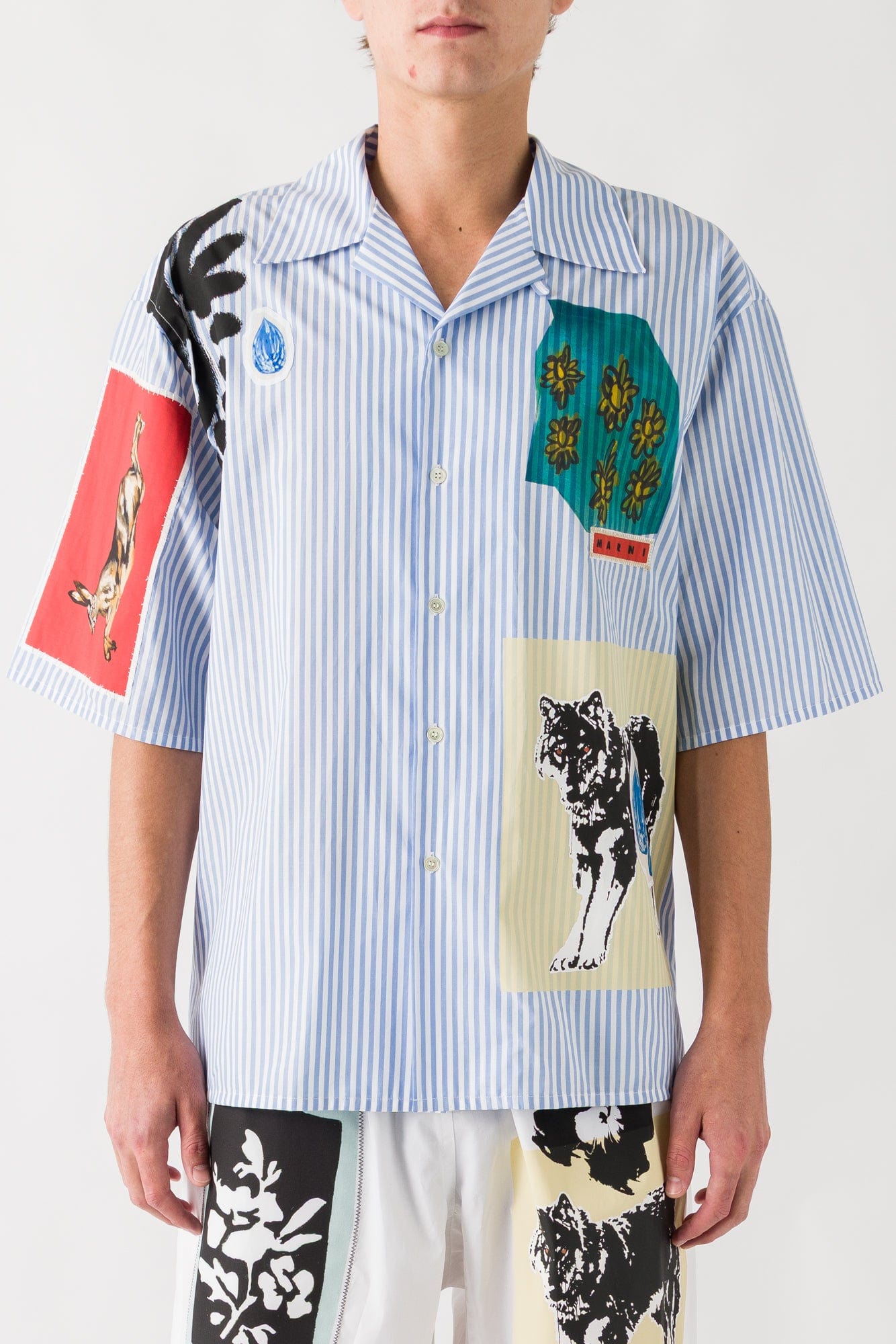 Marni Art Print Short Sleeve Shirt