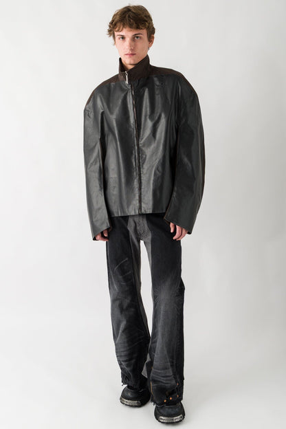 Marni Coated Cropped Jacket full look