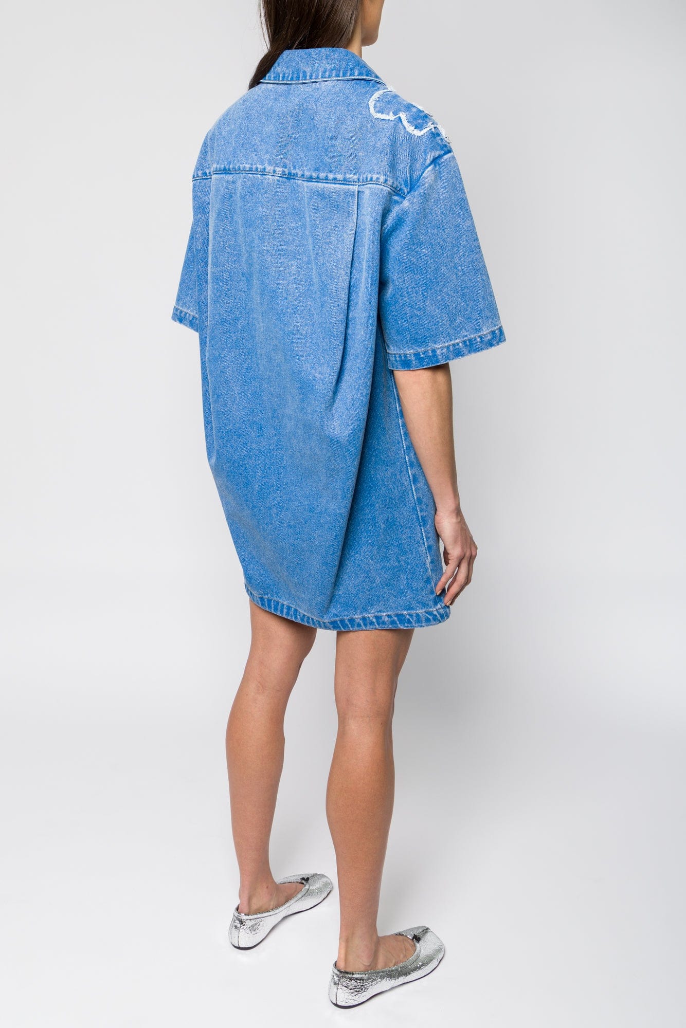 Marni Floral Denim Shirt Dress