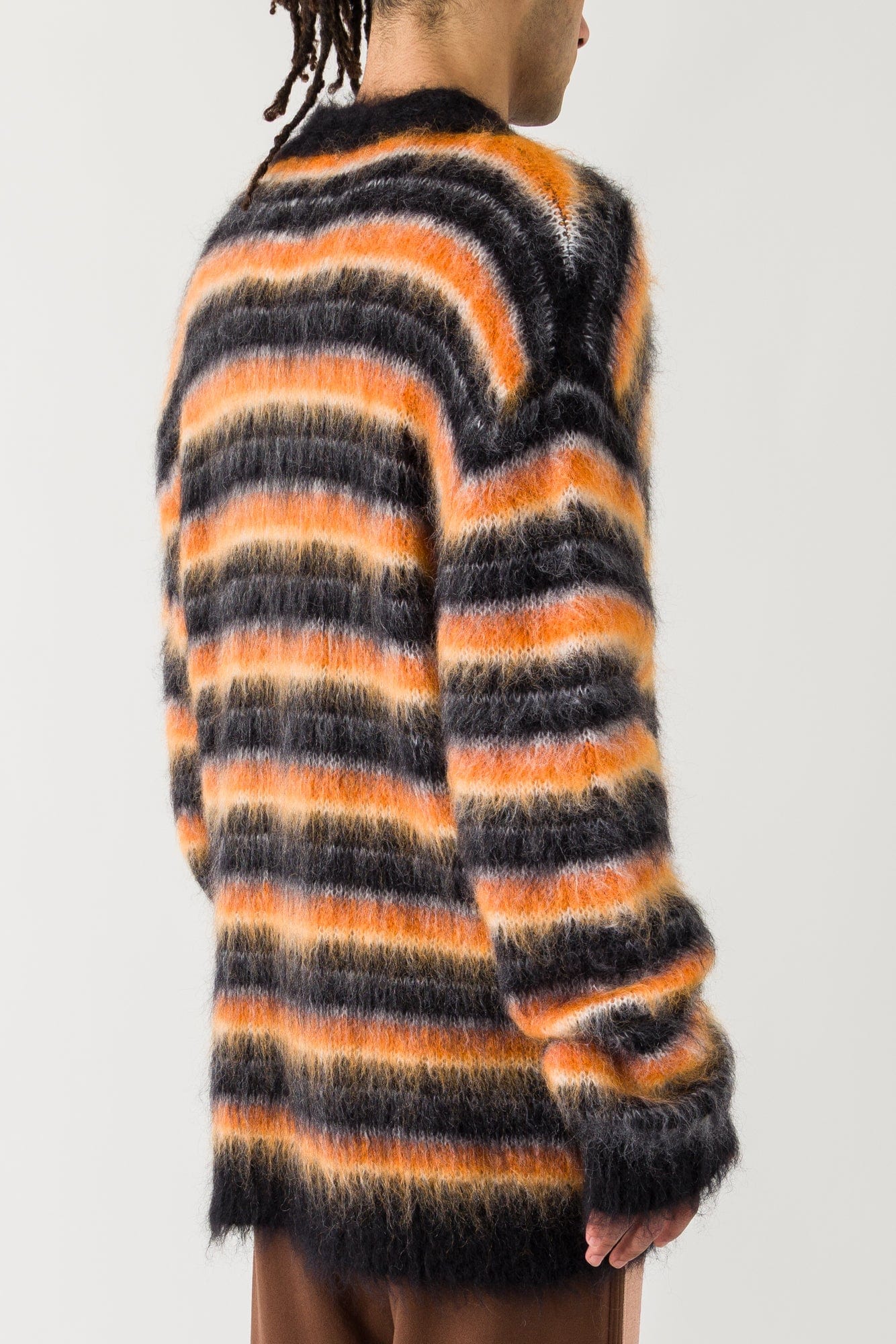 Marni Mohair V-Neck Long Sleeve Cardigan back
