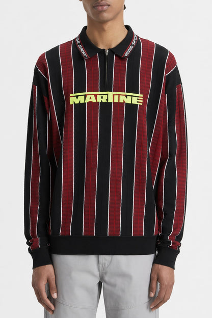 Martine Rose Long Sleeve Logo Polo SS26