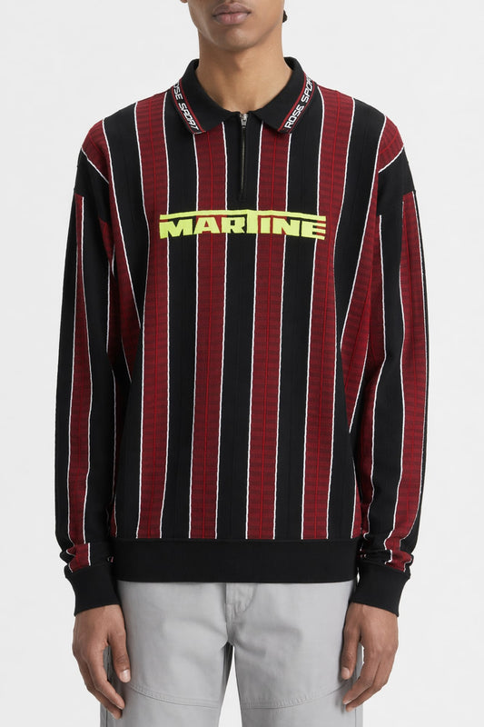 Martine Rose Long Sleeve Logo Polo SS26